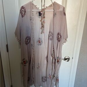 Rafe Pastel Embroidered Kimono